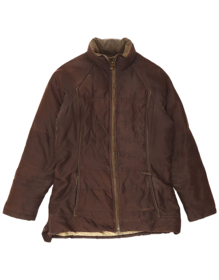 Musto Damen Wattierte Jacke UK 10 Small Braun Polyester