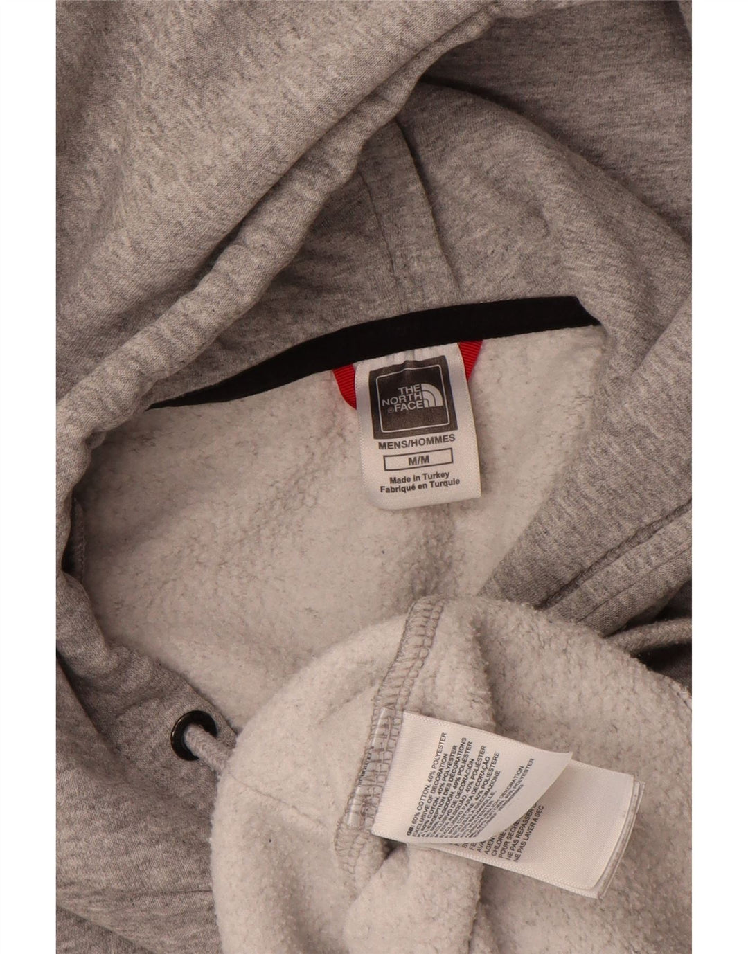 The North Face Herren-Kapuzenpullover aus mittelgrauer Baumwolle