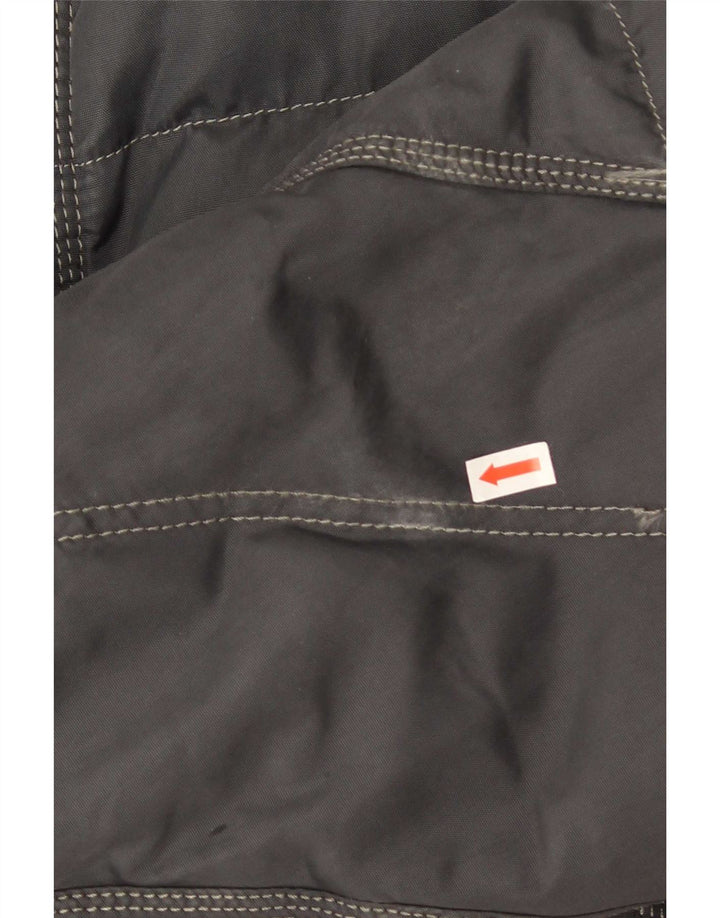 Gas Herren Bomberjacke mit Kapuze, gepolstert, Gr. 42, XL, Grau