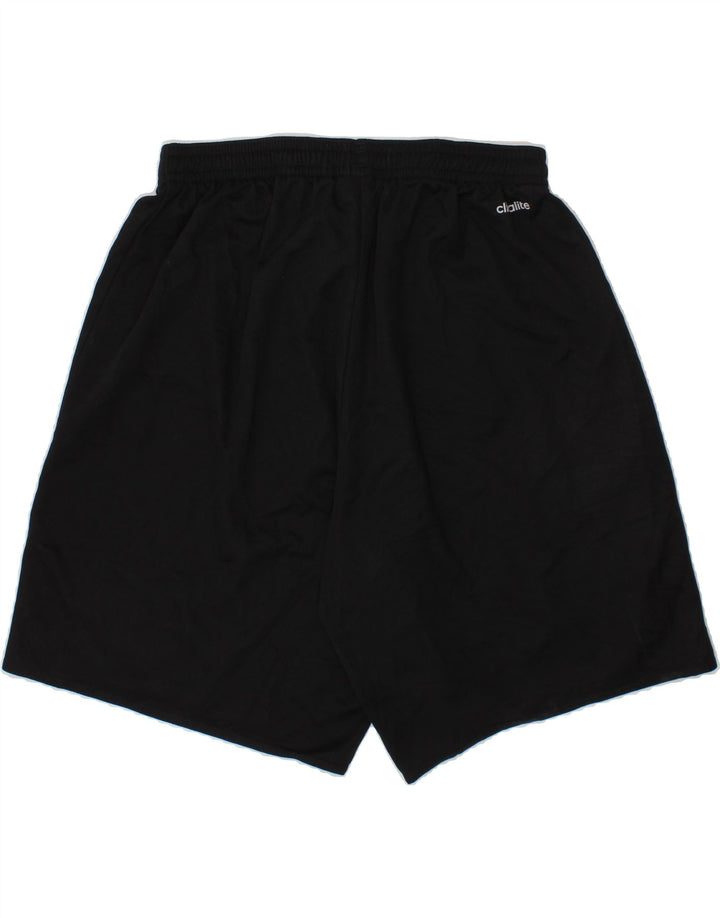 ADIDAS Boys Climalite Sport Shorts 5-6 Years Small Black Polyester Vintage Adidas and Second-Hand Adidas from Messina Hembry 