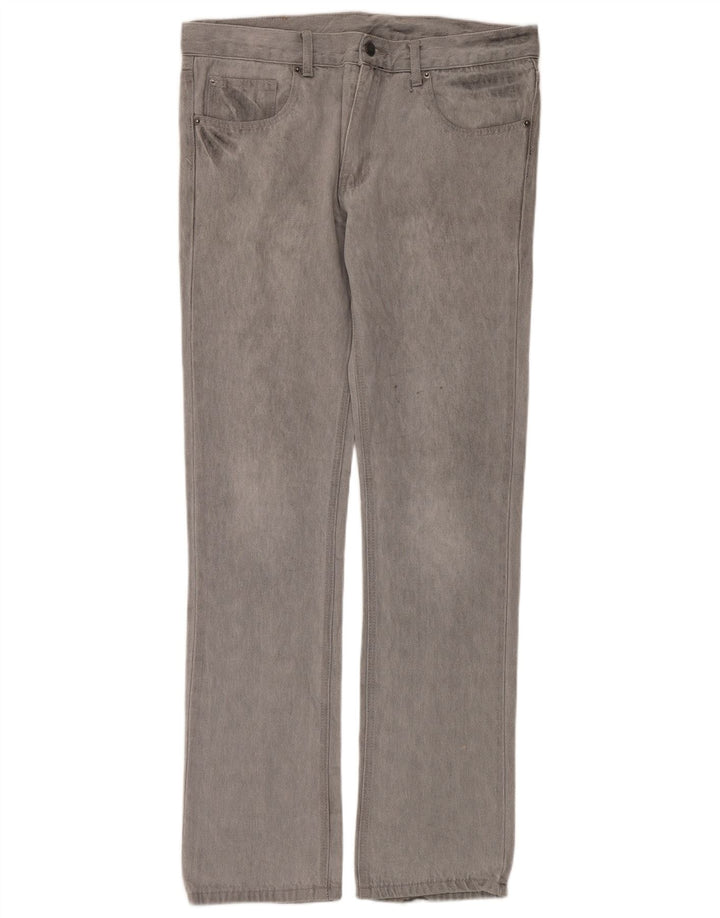 Cheap Monday Herren Straight Jeans W33 L34 Graue Baumwolle