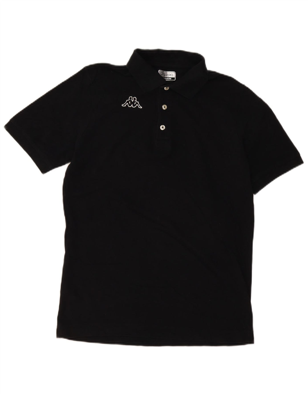 KAPPA Herren Poloshirt Mittelschwarz Baumwolle