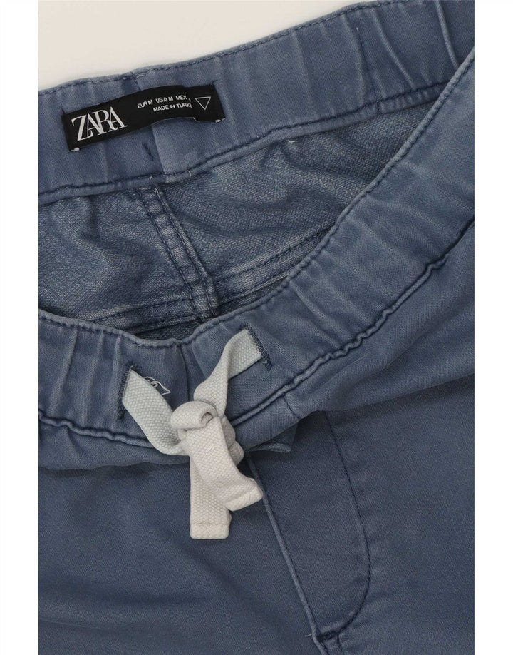 Zara Herren Chinoshorts Medium W32 Marineblau