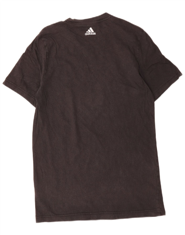 Adidas Herren Grafik T-Shirt Top Medium Schwarz Baumwolle