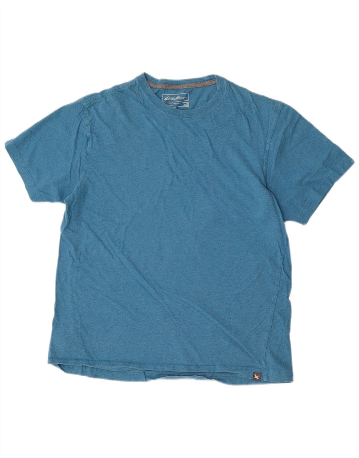 Eddie Bauer Herren T-Shirt Top mittelblaue Baumwolle