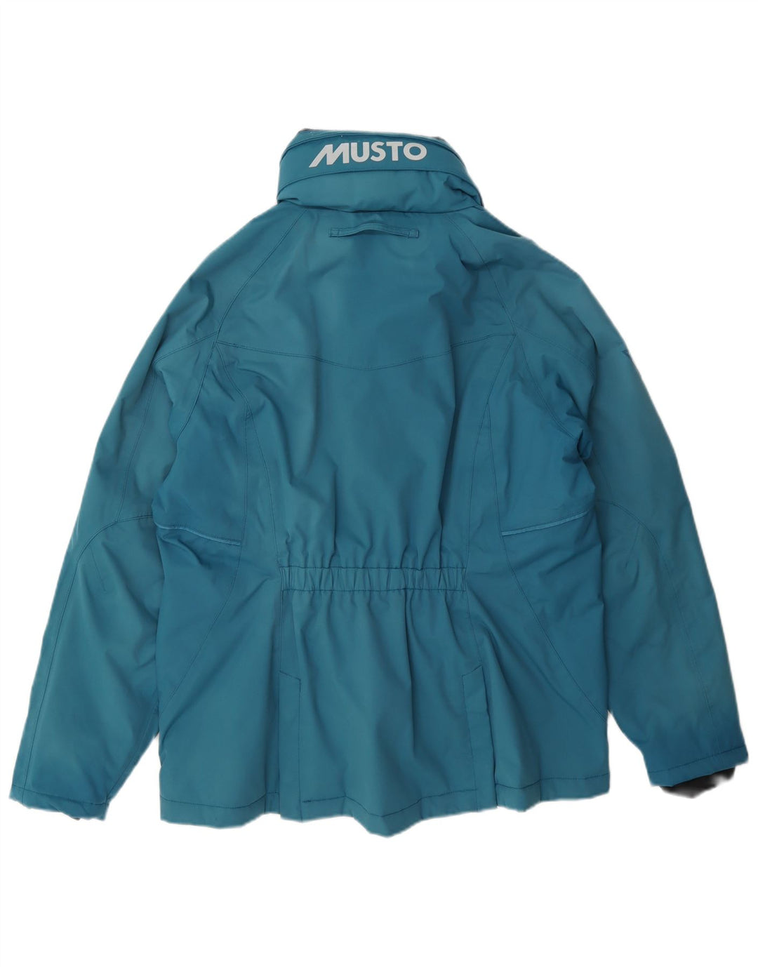 Musto Womens Graphic Hooded Windjacke UK 16 Large Blau Polyamid