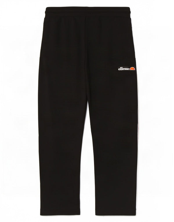 Ellesse Herren-Trainingshose mit grafischem Muster, mittelschwarze Colourblock-Baumwolle