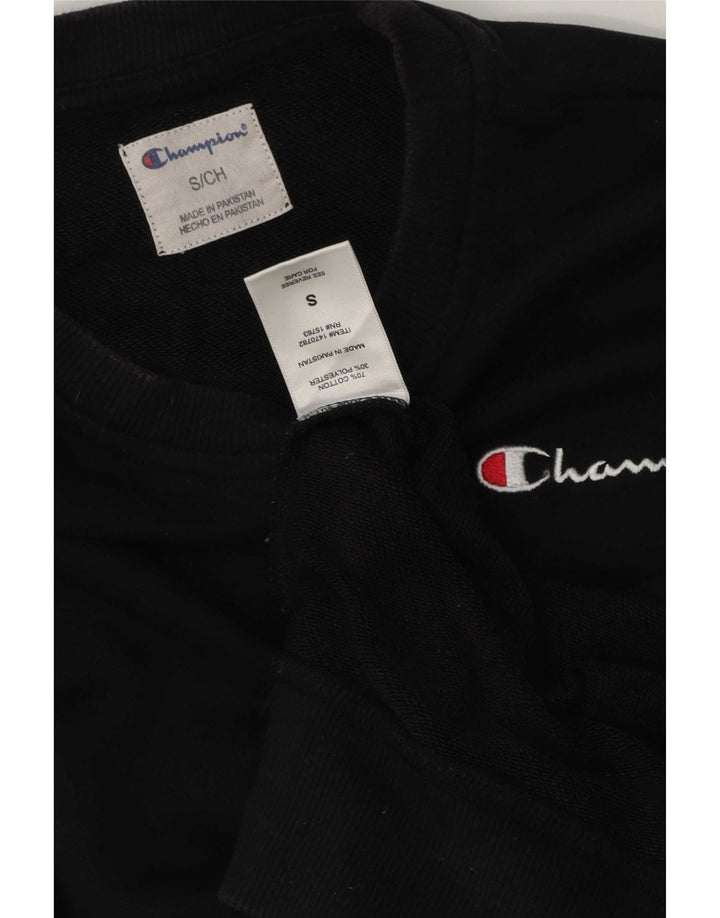 Champion Herren-Sweatshirt, Pullover, Größe S, Schwarz, Baumwolle