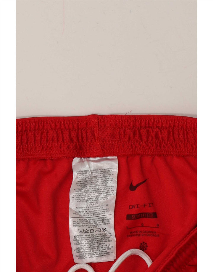 Nike Herren Dri Fit Slim Sportshorts, großes rotes Polyester
