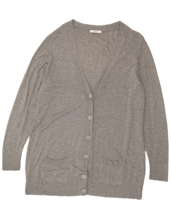 MARKS & SPENCER Damen Strickjacke UK 22 3XL Grau Acryl