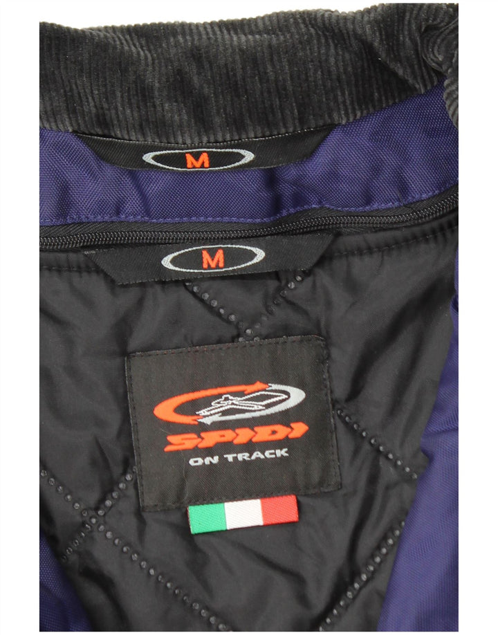 SPIDI Herren Racer Jacke UK 38 Medium Navy Blue Colourblock
