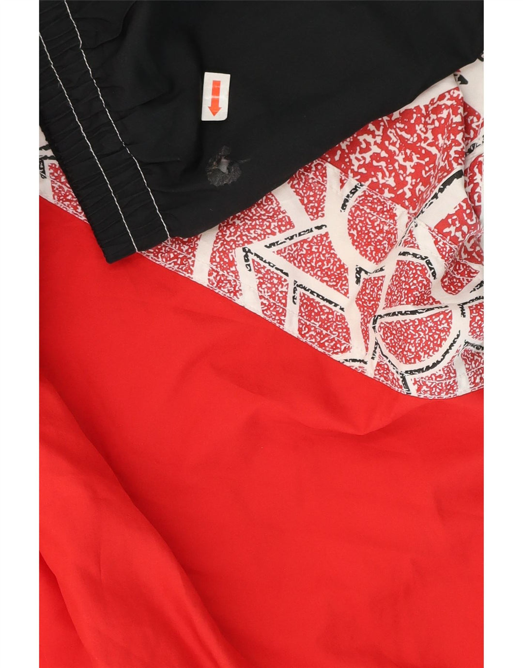 Ellesse Herren-Trainingsanzugoberteil, Jacke, 2XL, rotes Farbblock-Polyester