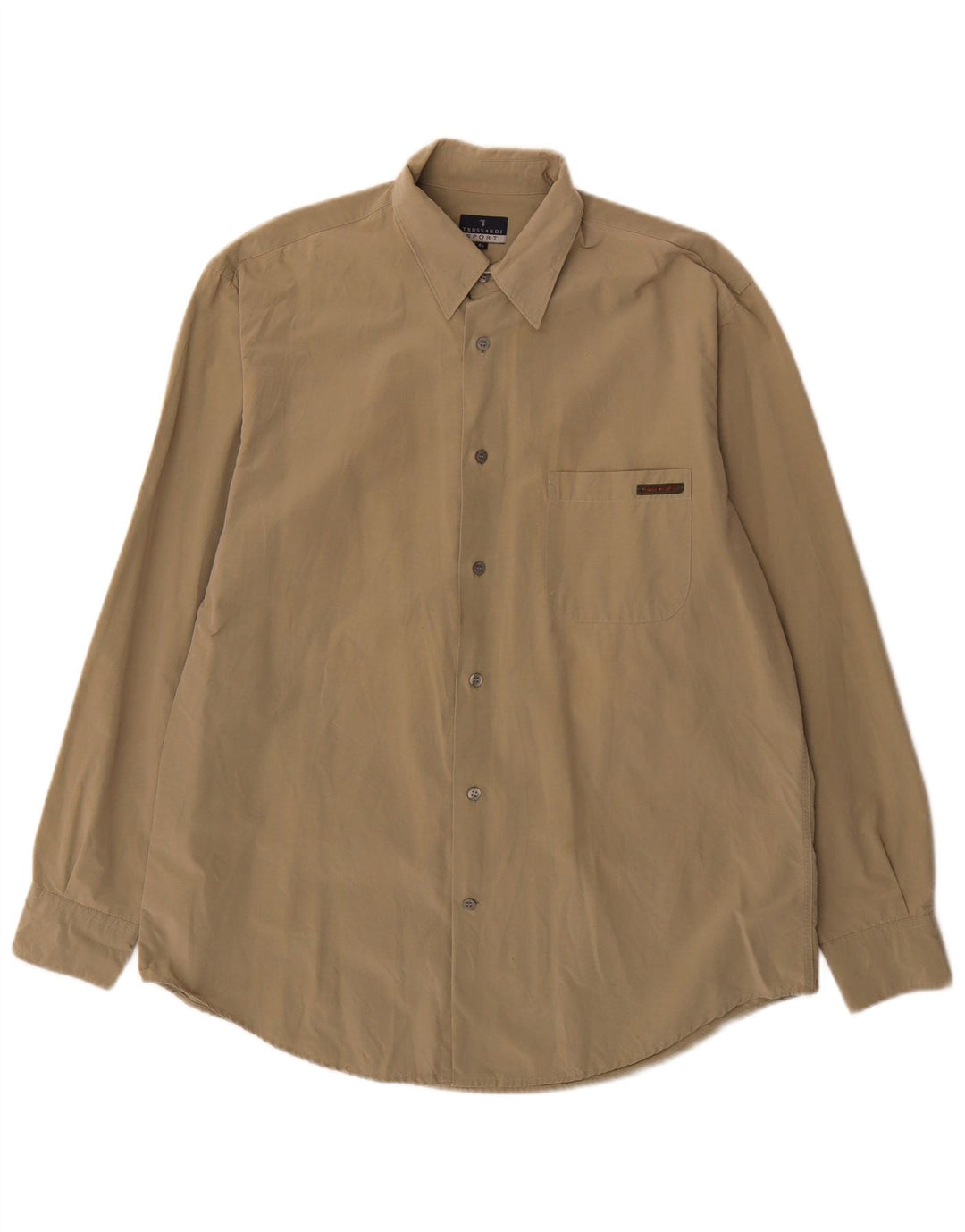 Trussardi Herren Regular Fit Hemd XL Khaki