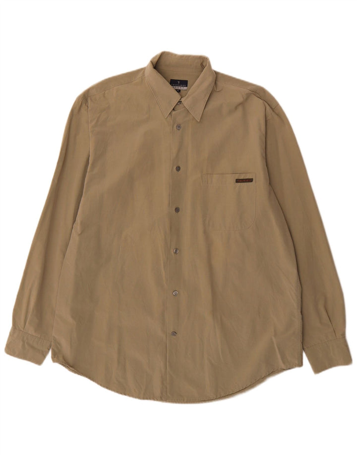 Trussardi Herren Regular Fit Hemd XL Khaki