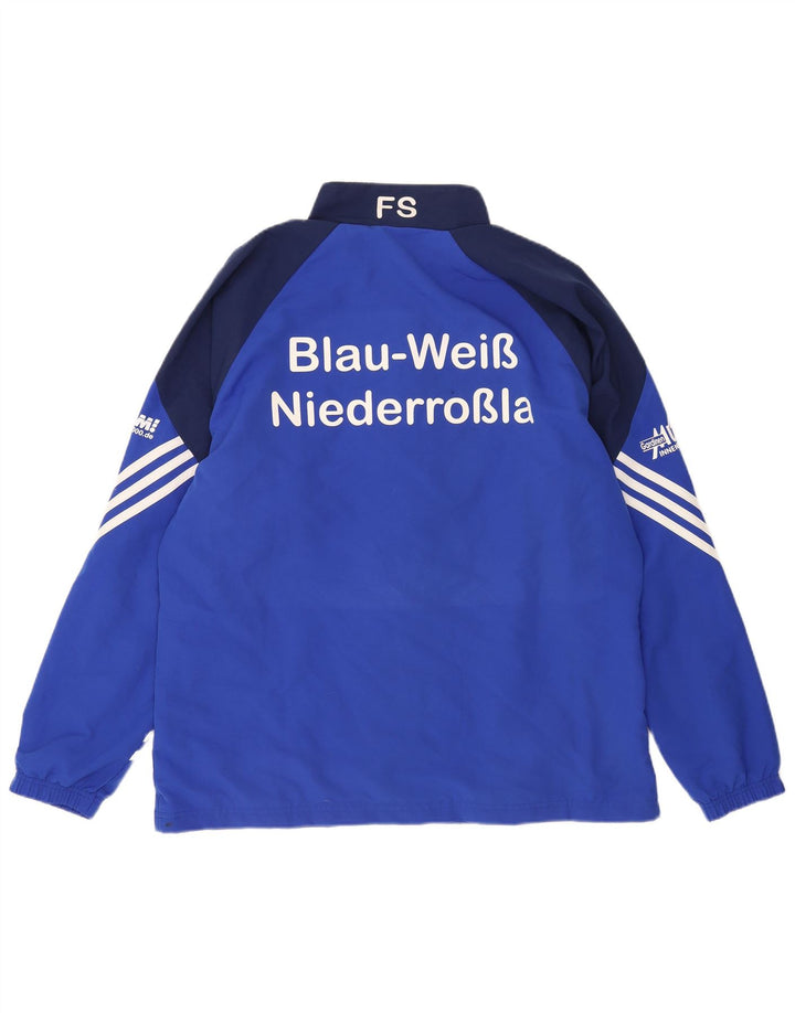 Adidas Herren-Trainingsanzug mit grafischem Oberteil, XL, blau, Colourblock-Polyester