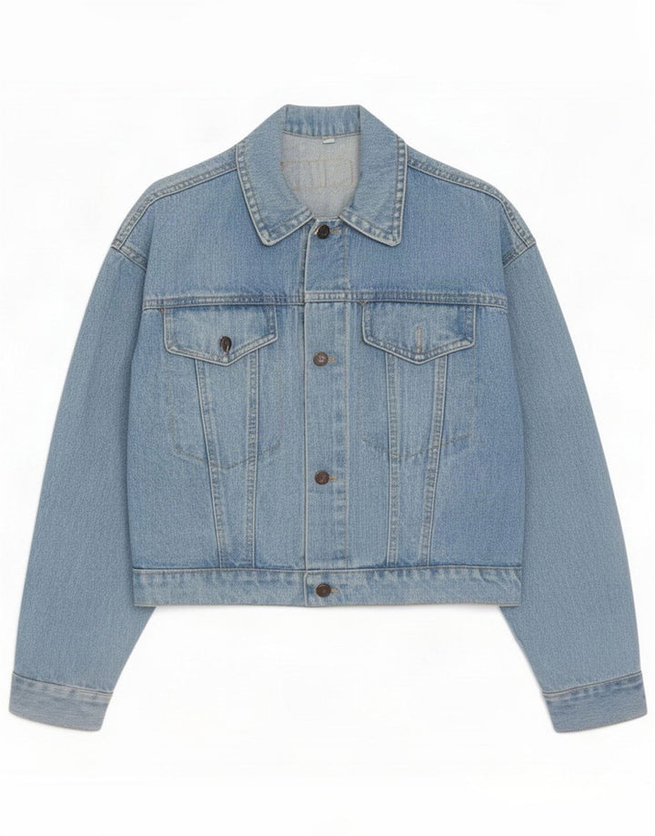 Eve Damen-Jeansjacke in Übergröße, US 1 XS Blau
