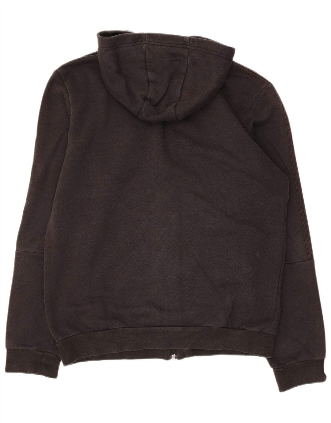 ADIDAS Herren-Kapuzenpullover mit Reißverschluss, mittelschwarz, Baumwolle