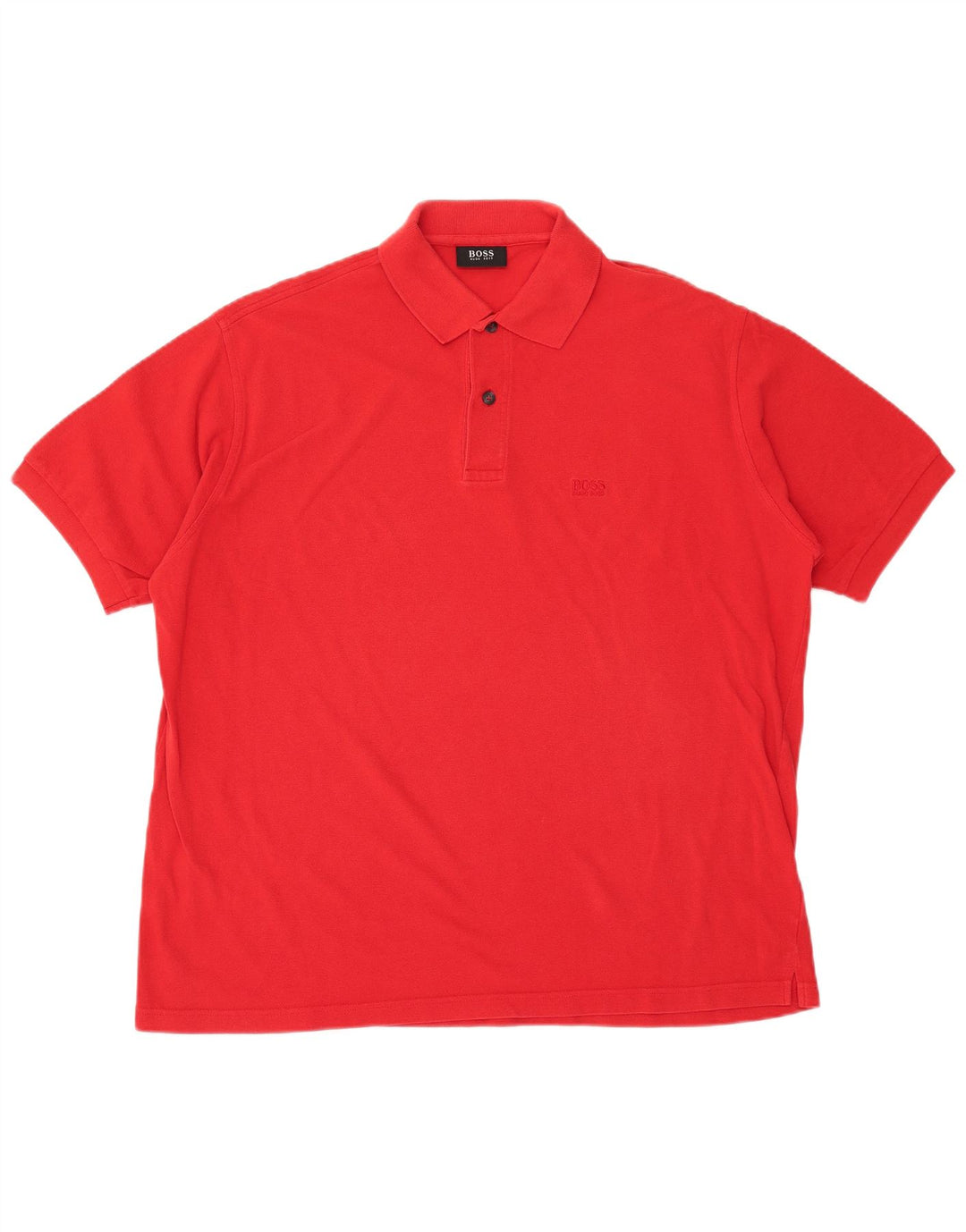 HUGO BOSS Herren Poloshirt 3XL Rote Baumwolle