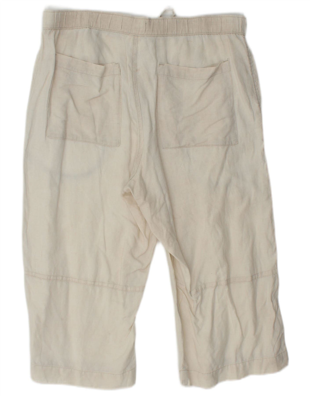 MARKS & SPENCER Herren Blue Harbour Bermudashorts W32 Mittelbeige Leinen