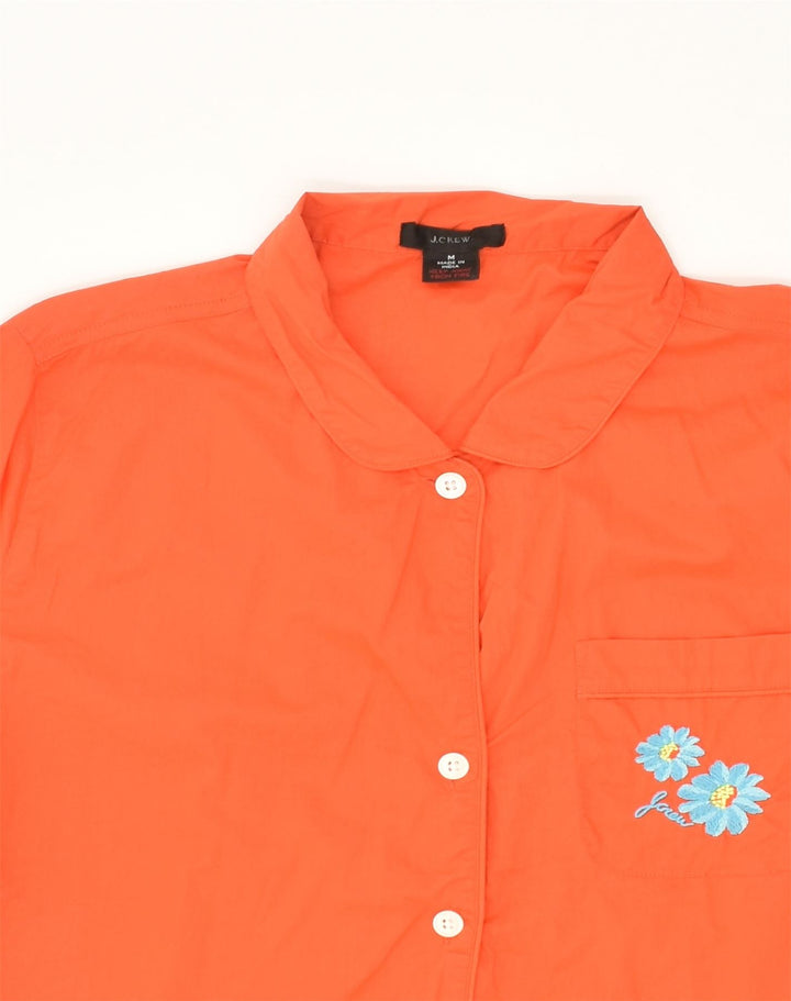 J. CREW Womens Short Sleeve Shirt Blouse UK 12 Medium Red Cotton | Vintage J. Crew | Thrift | Second-Hand J. Crew | Used Clothing | Messina Hembry 