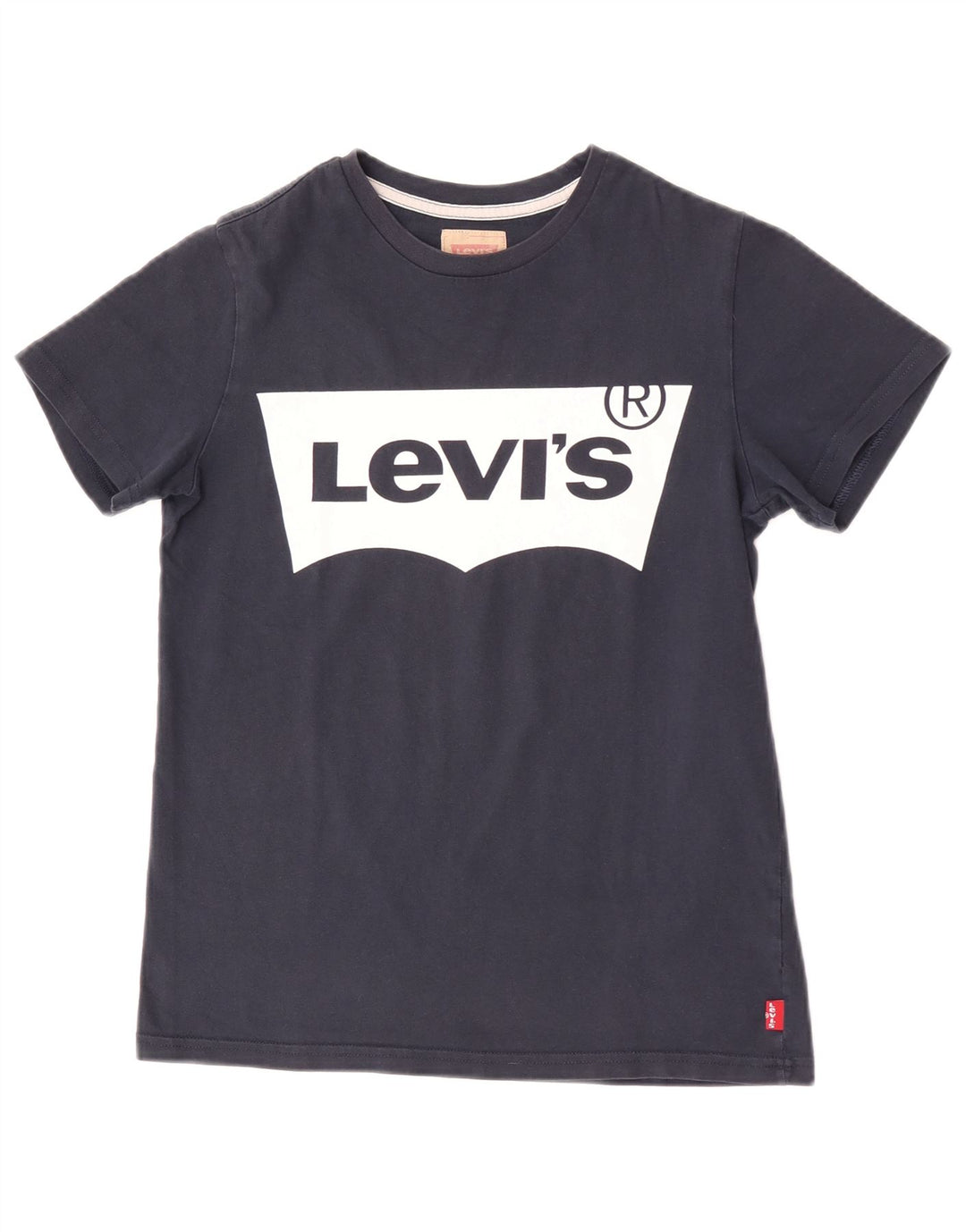 Levi's Jungen-T-Shirt mit normaler Grafik, 13–14 Jahre, marineblaues Logo