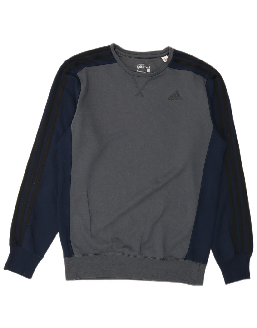 Adidas Herren Climalite Sweatshirt Pullover Small Blue Colourblock Polyester