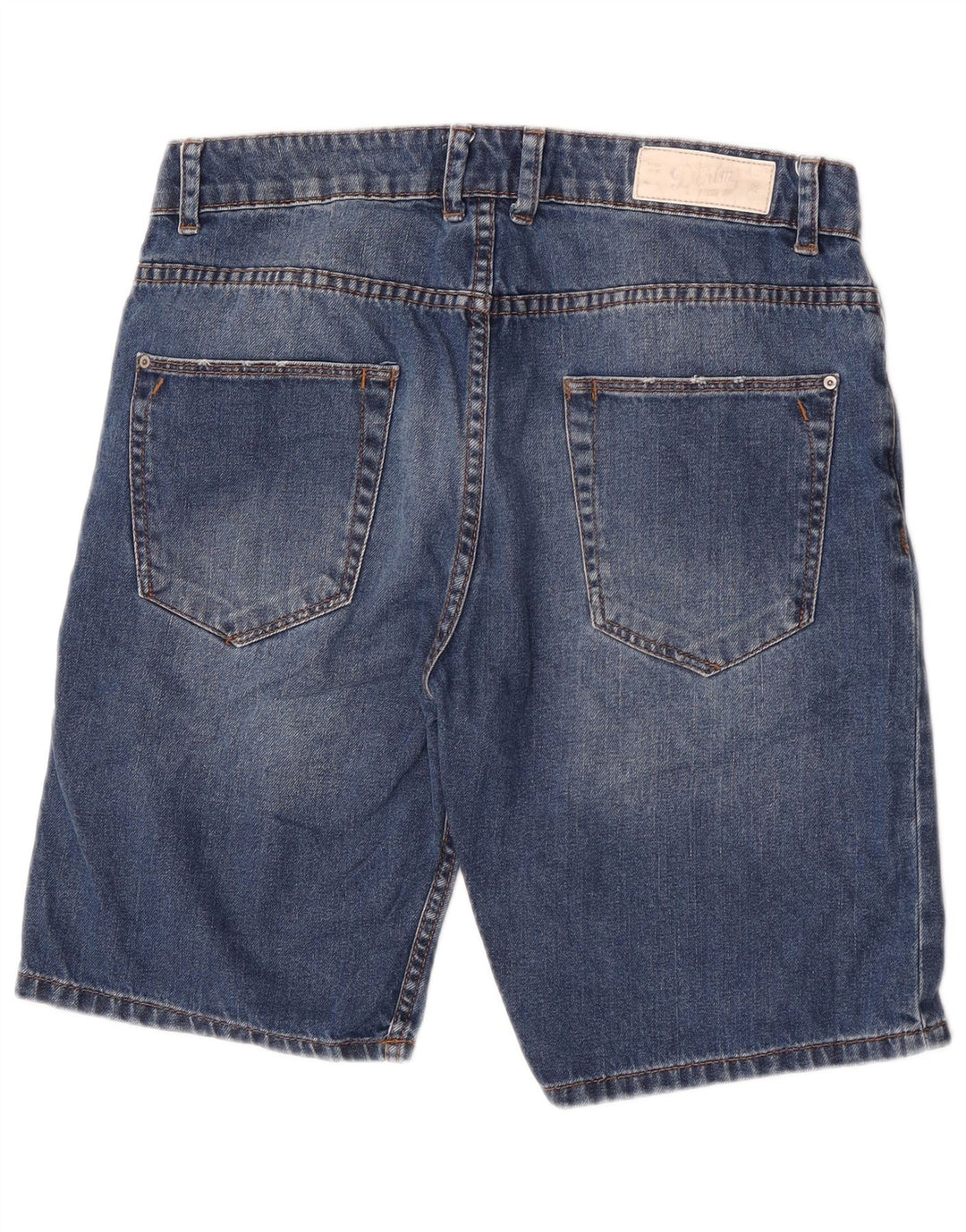 Zara Herren Jeansshorts EU 42 Large W32 Blaue Baumwolle
