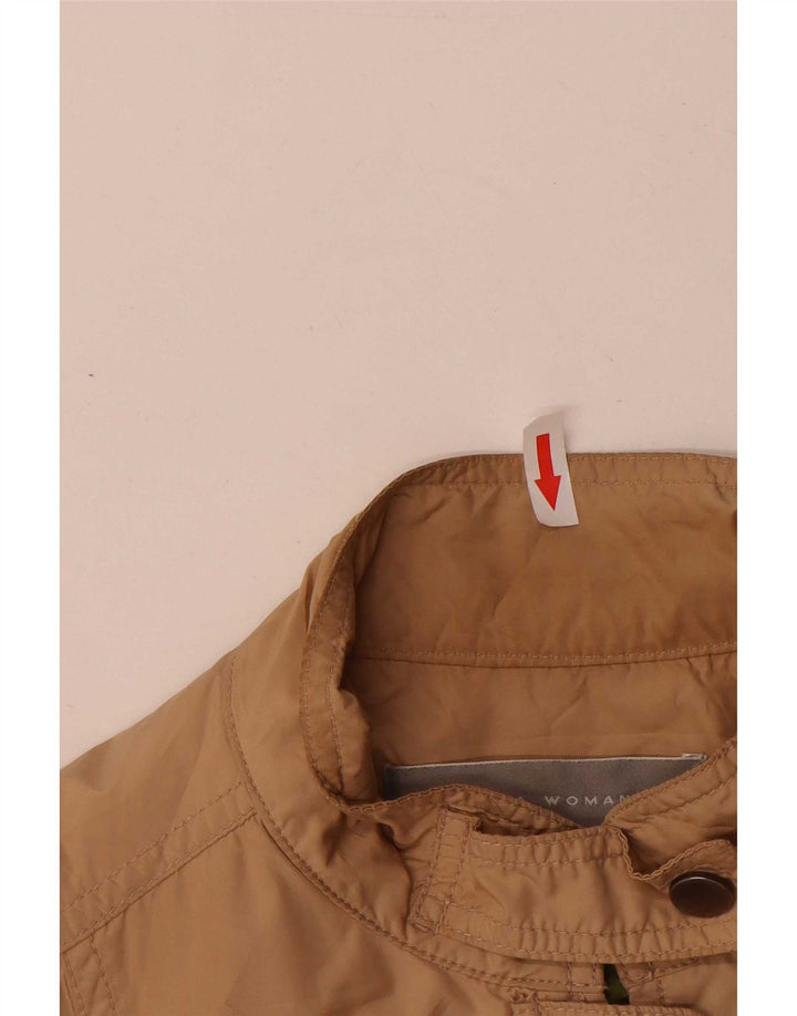 Zara Damen Utility-Jacke UK 12 Medium Beige