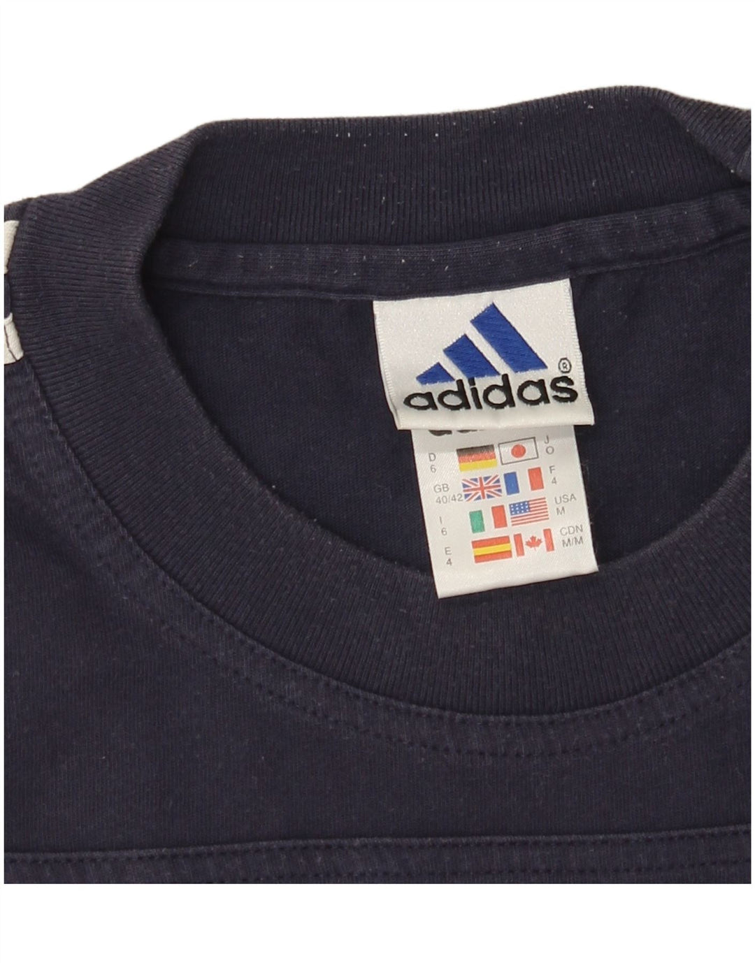 Adidas Herren T-Shirt Top UK 40/42 Medium Mehrfarbig Colourblock Baumwolle