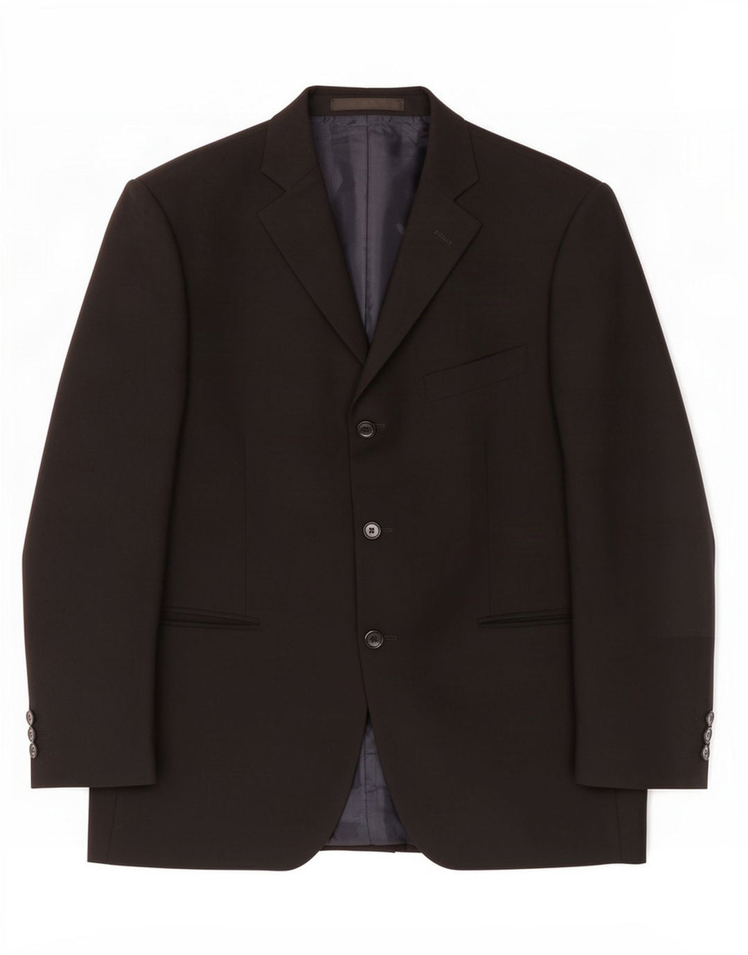Marks & Spencer Herren-Blazer mit 3 Knöpfen, UK 40, Mittelschwarz, Polyester