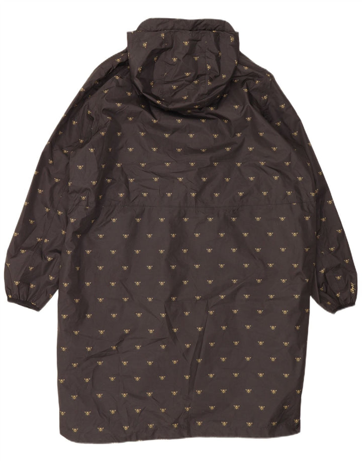Joules Damen-Regenmantel mit Kapuze, UK 20 2XL, schwarzes Polyester