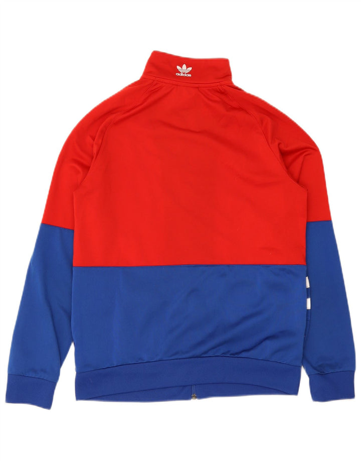 Adidas Jungen-Trainingsanzug-Top-Jacke, 13–14 Jahre, mehrfarbig, Farbblock