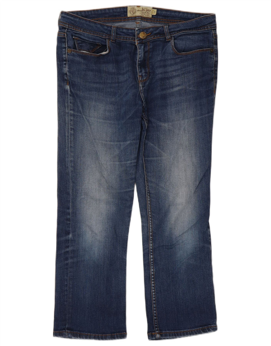 Fat Face Damen-Cropped-Jeans UK 12 Medium W32 L23 Blau