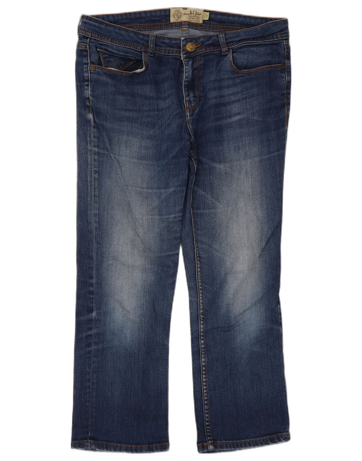 Fat Face Damen-Cropped-Jeans UK 12 Medium W32 L23 Blau