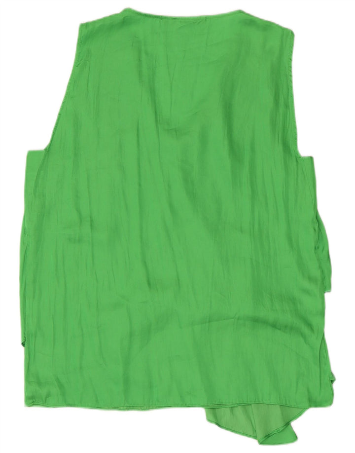 Zara Damen ärmelloses Blusenoberteil UK 18 XL Grün
