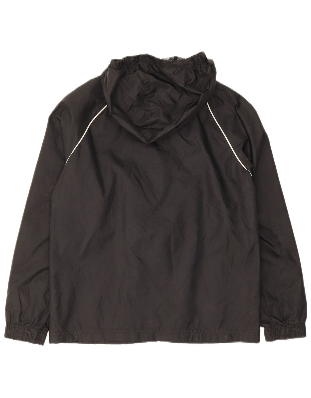 Adidas Regenjacke mit Kapuze für Jungen, 9–10 Jahre, schwarzes Nylon