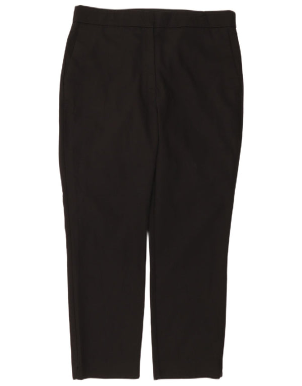 Gerade Chino-Hose für Damen von Zara, Größe 2XL, W34, L27, schwarze Baumwolle