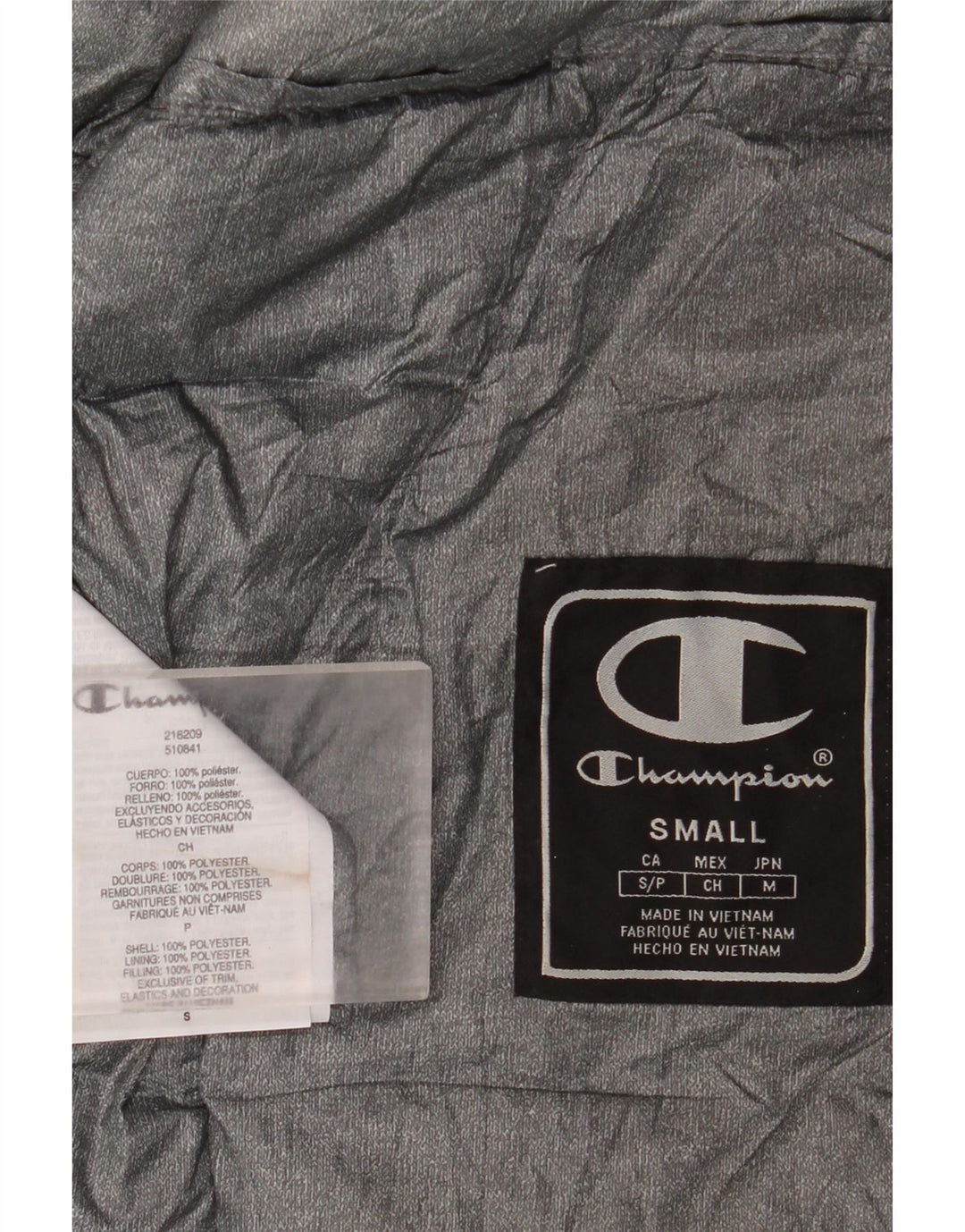 Champion Herren-Weste mit Kapuze, gepolstert, UK 36, Größe S, Schwarz, Polyester