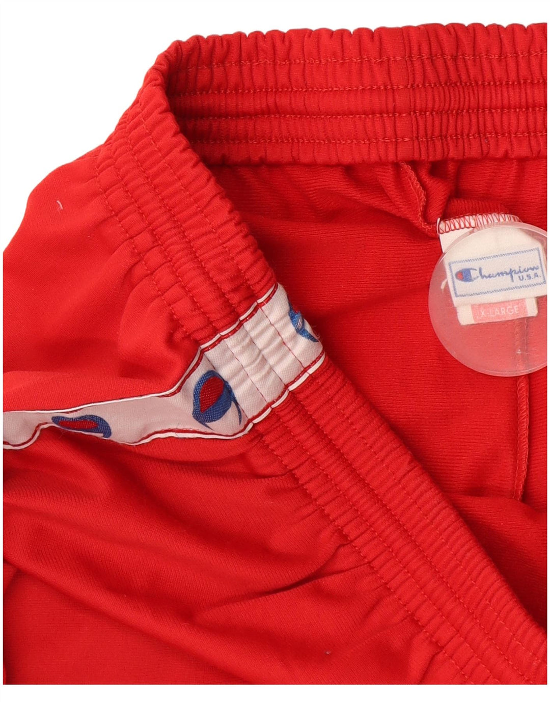Champion Herren-Trainingshose mit Grafik, XL, rotes Farbblock-Polyester