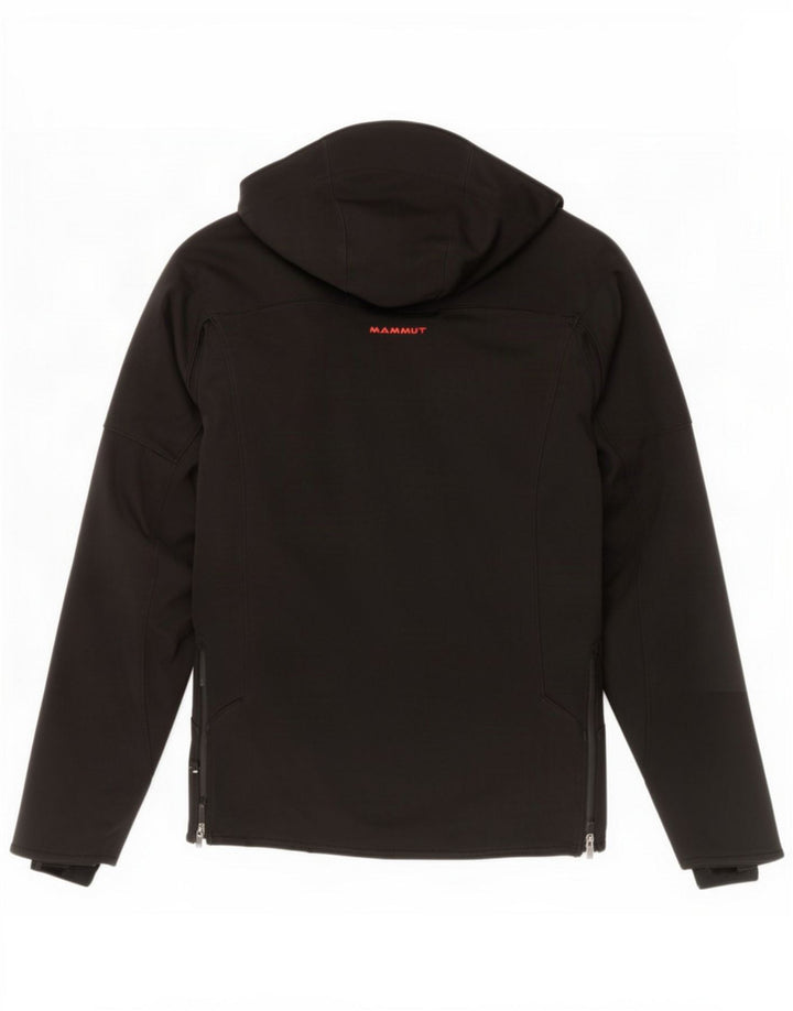 Mammut Damen-Windbreakerjacke mit Kapuze, UK 14, Mittelschwarz, Polyester