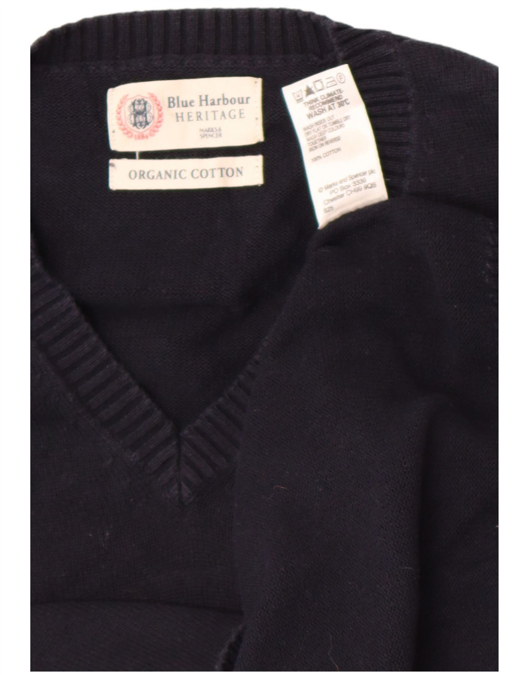Marks & Spencer Herren-Tanktop „Blue Harbour“, groß, aus marineblauer Baumwolle