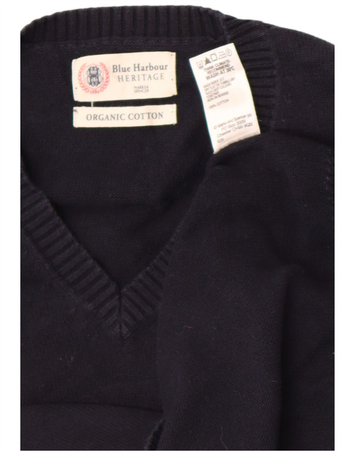 Marks & Spencer Herren-Tanktop „Blue Harbour“, groß, aus marineblauer Baumwolle