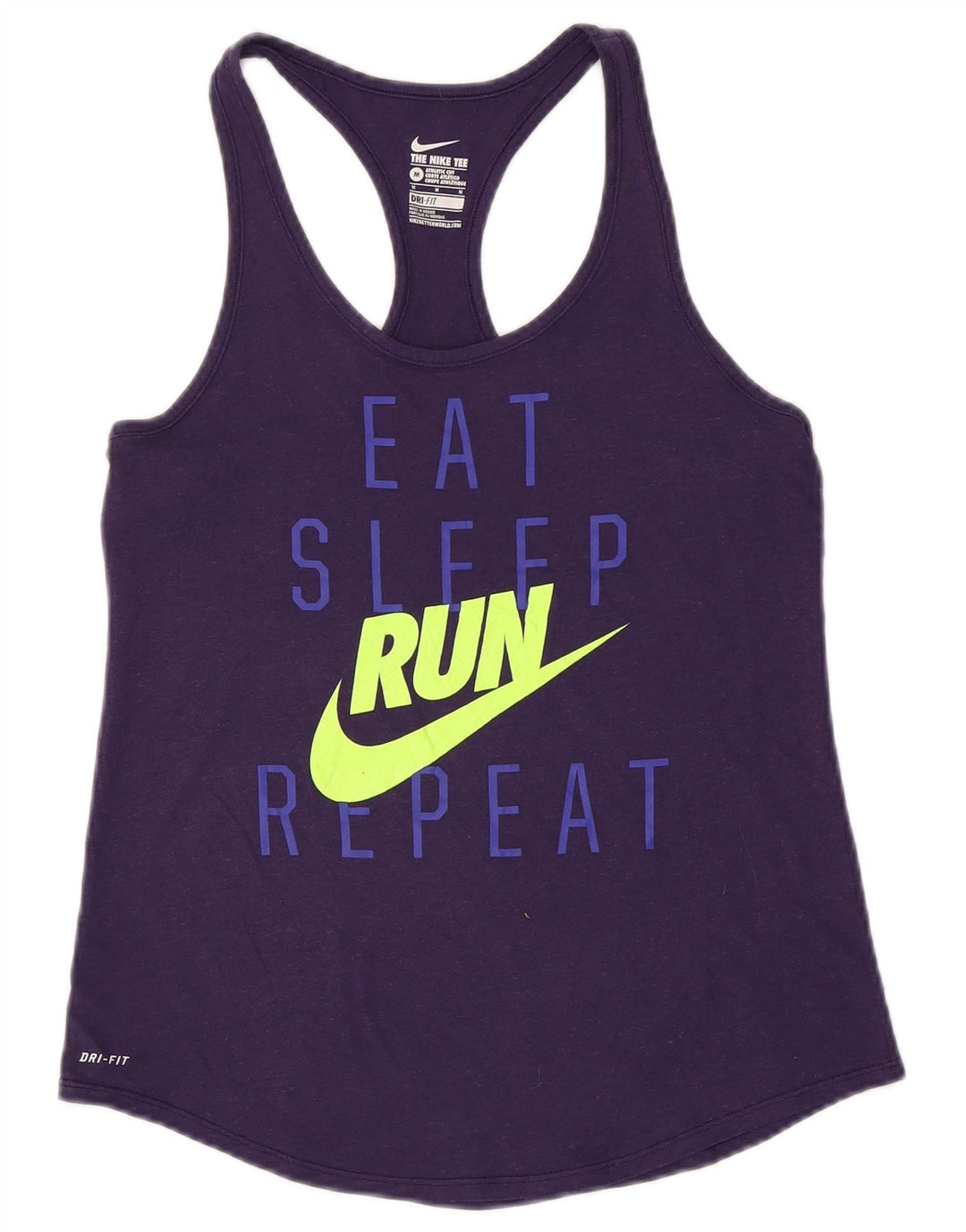 Nike Damen Dri Fit Graphic Vest Top UK 12 Mittellila