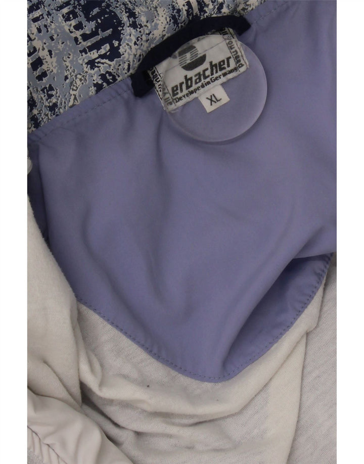 Erbacher Herren-Trainingsanzug-Oberteil, Jacke XL, Marineblau, Farbblock