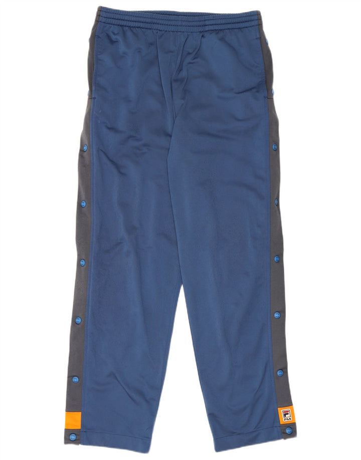 Fila Herren-Trainingshose aus mittelblauem Colourblock-Polyester