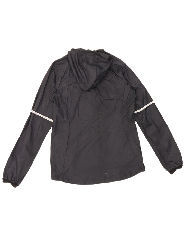 Nike Damen-Regenjacke mit Kapuze, UK 12, Mittelschwarz, Polyester