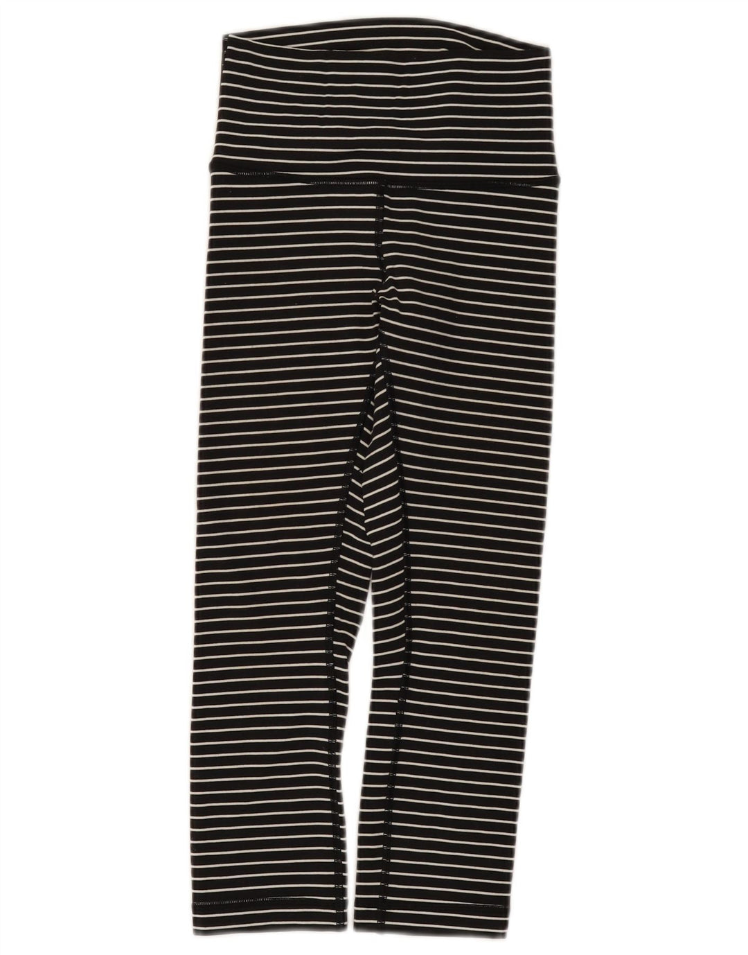 Lululemon Leggings für Mädchen, 7–8 Jahre, schwarz gestreift, Nylon