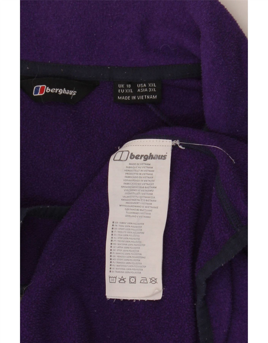 Berghaus Damen Fleecejacke UK 18 XL Lila Polyester