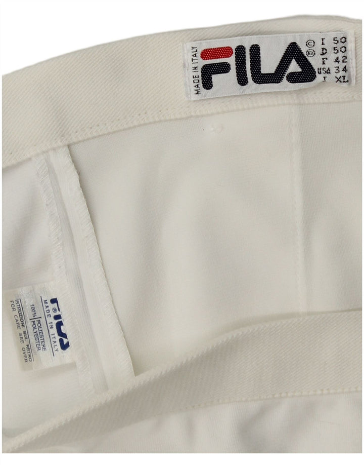 FILA Herren Chinoshorts IT 50 Large W34 Weiß Polyester