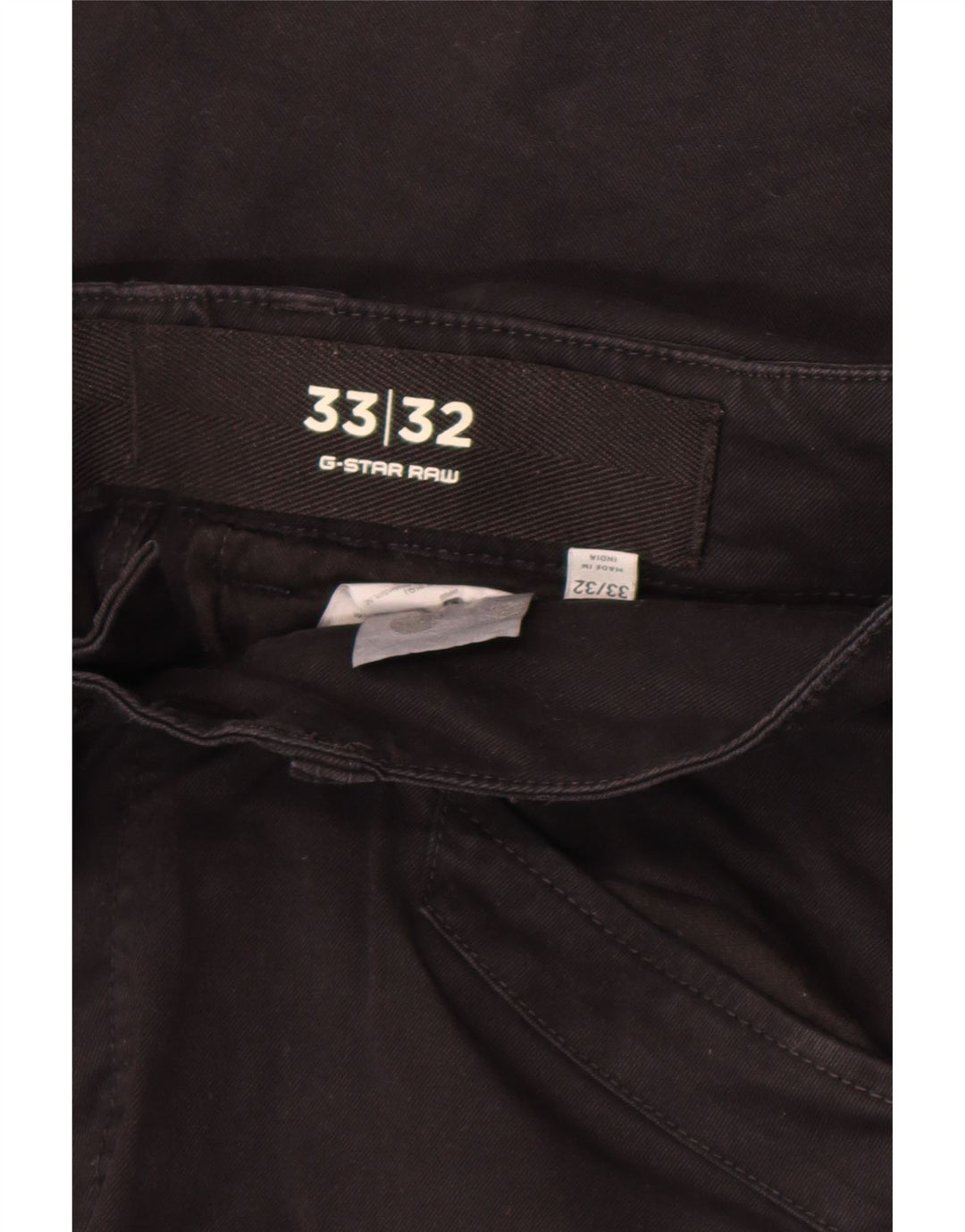 G-Star Herren Slim Cargohose W33 L32 Schwarze Baumwolle